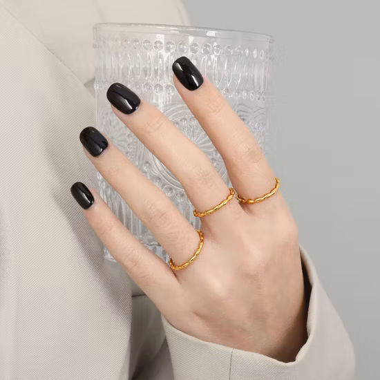 樹脂アクリルリング韓国クリエイティブ幾何スクエアラウンド不規則なリング