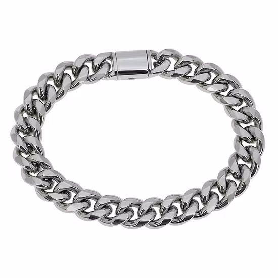 Stainless Steel Gold Plated Cuban Chain Link Bracelet Chain Knotted Bracelet
